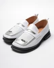 Туфлі перфоровані Evromoda 337392 білі з серебристим шкіра 39 - изображение 5