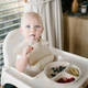 Мисочка на три секції силіконова з присоскою BabyOno бежевий - зображення 5