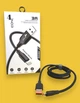 Кабель Usb Micro USB 4you Dnister black (2.4A, Silicone Perfect) - изображение 1
