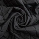 Ткань подкладочная стеганная утеплитель 7,5x7,5 см, синтепон 100 + спанбонд, плащевой однотонный, 140 см, 210 гр/м2 черная м.п. - изображение 1