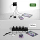 Сетевое зарядное устройство TIENSUN на 4 USB-порта, умная зарядка 5V 2A для iPhone, Samsung, iPad - изображение 3