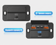 Панельный USB зарядный модуль 12 24 V 4 порта 2 Type C PD 2 USB QC 3.0 с вольтметром и выключателем - изображение 6