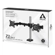 Настольное крепление для двух мониторов Arctic Z2 (Gen 3), Black/Silver (AEMNT00053A) - изображение 4