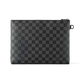 Клатч в стилі Louis Vuitton Takeoff чорний - зображення 3