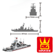 Конструктор Wange військовий корабель Type 052D Destroyer дитячий конструктор, есмінець, 376 деталей - зображення 4