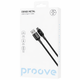 Кабель Proove Dense Metal USB to Type-C (CCDM20001221), 3A, 2 м, 480 Мбіт/c, нейлон, посилені конектори, чорний - зображення 2