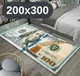 Стильный и износостойкий коврик для дома 200×300-"100 долларов" KT8000609 - изображение 1