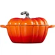 Чугунная жаровня в форме тыквы 4 л с крышкой, оранжевая Calabaza Cocotte LE CREUSET - изображение 2