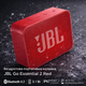 Портативная колонка JBL Go Essential 2 Red | Bluetooth 4.2, 3.1 Вт, IP67, до 5 ч, USB-C, компактная акустика - изображение 1