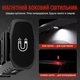 Ліхтарик металевий Warsun T9 PRO 3.0 1500LM EDC — компактний, магнітний, з UV та COB світлом, Type-C, Чорний - изображение 5