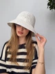 Легка панама капелюх з кантом One size біла - изображение 5