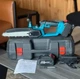 Аккумуляторная мини пила электрическая Electric chain saw, 8 дюймов, в кейсе + 2 аккумулятора 48V, для сада и дачи, голубая - изображение 10