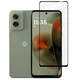 Захисне скло Fiji Premium для Motorola G55 повне проклеювання Anti-Static чорний - зображення 1