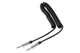 Аудиокабель AUX Mini-Jack 3,5 — Mini-Jack 3,5 2E Coiled MiniJack 1.8m Black - изображение 1