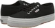 Кеди жіночі Superga 2736 COTU DBL3 Black-FWhite. Розмір 35 (22 см). - изображение 2