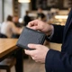 Чоловічий шкіряний гаманець портмоне з натуральної шкіри ST Leather з монетницею, вертикальний, чорний 57725 - зображення 2