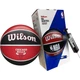 Баскетбольний набір Wilson NBA TEAM TEAM TRIBUTE CHICAGO BULLS (м'яч і насос у подарунковій коробці) червоно-чорний Розмір 7 WZ4021501XP - зображення 1