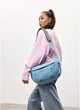 Жіноча поясна сумка бананка з натуральної замші SAMBAG Блакитний (547703821) - зображення 2