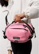 Женская тканевая сумка бананка через плечо SAMBAG Розовый (54670301517) - изображение 5