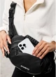 Женская тканевая сумка бананка через плечо SAMBAG Черная (54660301517) - изображение 10