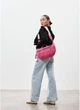 Женская поясная сумка бананка из натуральной замши SAMBAG Розовый (550403821) - изображение 4