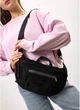 Женская поясная сумка бананка из натуральной замши SAMBAG Черная (546403821) - изображение 4