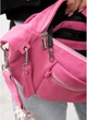 Женская поясная сумка бананка из натуральной замши SAMBAG Розовый (550403821) - изображение 10