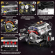 Конструктор двигателя BMW F1 V8 аккумуляторный мотор с приложением STEM конструктор двигателя внутреннего сгорания для детей и взрослых, 664 детали - изображение 4