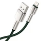 Кабель Baseus Cafule Series Metal USB 2.0 to Lightning 2.4A 2m Green (CALJK-B06) - зображення 4