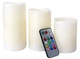 Світлодіодний Нічник Набір свічок LED світильник 3 свічки 12 кольорів Luma Candles Color Changing з пультом - зображення 12