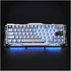 Клавіатура магнітна GravaStar Mercury V60 Pro 60keys, GravaStar Blackcore, USB-A, 8k, RGB, Chrome Silver (GSV60PRO_XTAL_SLV) - изображение 5