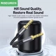Кабель AUX Rocoren Mini Jack 3.5mm - 3.5mm (1 метр) (черний) - изображение 4