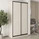 Шкаф-купе двухдверный MebelStar Стандарт BG 2ДСП 130x60x240 см Кашемир (MBS-10069) - изображение 1