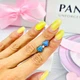 Срібні сережки Pandora "Серце" з зеленим опалом 293356C01 Пандора - изображение 6