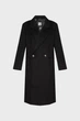 Жіноче чорне шерстяне пальто DKNY L D2G4A203 - зображення 1