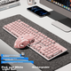 Комплект бездротовий EWEADN X7S Wireless/Bluetooth Pink - зображення 2