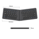 Беспроводная складная Bluetooth-клавиатура BOW Hangshi HB188S-Y, совместимая с iPad, планшетами, телефонами и компьютерами, универсальная клавиатура Magic Control, офисная клавиатура, 64 клавиши, минималистичная версия. - зображення 4