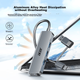 Acer Type-C/USB 3.0 концентратор, высокоскоростная док-станция расширения с четырьмя портами, удлинитель для телефона на ноутбуке и настольном компьютере, адаптер-конвертер из алюминиевого сплава - изображение 7