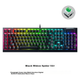Клавіатура механічна дротова Razer BlackWidow V4 X Razer Green Switch RGB USB UKR Black - зображення 2