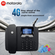 Телефон Motorola FW400LCM 4G, совместимый со всеми сетями, подходит для стационарной, беспроводной, мобильной, офисной и домашней телефонной связи. Поддерживает SIM-карты China Mobile, China Unicom, China Telecom и кабельного телевидения. - изображение 2