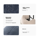 Удобная подушка для шеи MUJI, подушка для сна, U-образная подушка, офисная подушка-подголовник, дорожная подушка для поддержки шеи с чехлом, темно-серый цвет. - изображение 13