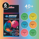 М'ячі Donic Color popps 6шт мультиколір 40 мм (649015) - зображення 3