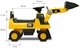 Толокар Toyz CAT Навантажувач Жовтий (5908310392851) - зображення 11