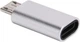 Переходник Type-C -мама на micro USB серый - изображение 1