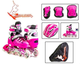 Комплект дитячих роликів Scale Sports Pink розсувні + захист + шолом (34-37) - зображення 2