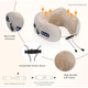 Дорожная массажная подушка Travel Massage Pillow арт-5074 для шеи и спины - изображение 3