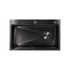 Кухонна мийка Lidz Handmade H7545B Brushed Black PVD 3,0/1,0 мм LDH7545BRUBLM49458 - изображение 5