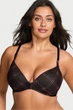 Комплект белья: бюстгальтер push-up и трусики стринг Victoria's Secret 75A/S Черный (144641) - изображение 5