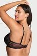 Комплект белья: бюстгальтер push-up и трусики стринг Victoria's Secret 75A/S Черный (144641) - изображение 7