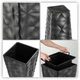 Donica wysoka ogrodowa na kwiaty Kadax Bando 40 x 75 cm Antracyt (K4179) (5903699432150) - obraz 2